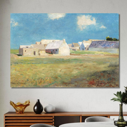 Villaggio Bretone Odilon Redon ord12 quadro stampato su tela