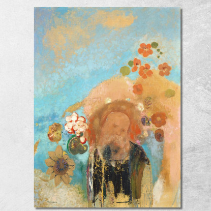 Evocazione Di Roussel Odilon Redon ord21 quadro stampato su tela