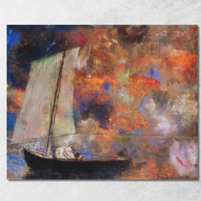 Nuvole Di Fiori Odilon Redon ord23 quadro stampato su tela