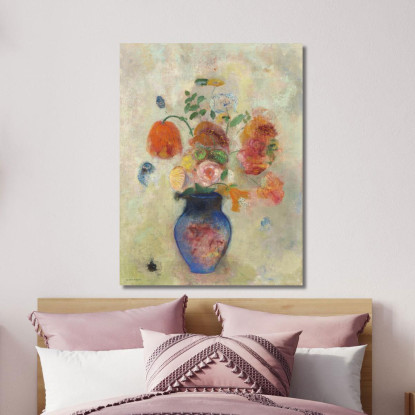 Grande Vaso Con Fiori Odilon Redon ord37 quadro stampato su tela