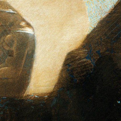 Malinconia Odilon Redon ord44 quadro stampato su tela