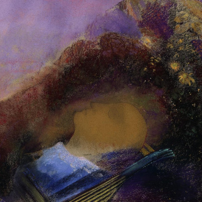 Orfeo Odilon Redon ord51 quadro stampato su tela