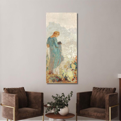 Pandoro Odilon Redon ord52 quadro stampato su tela