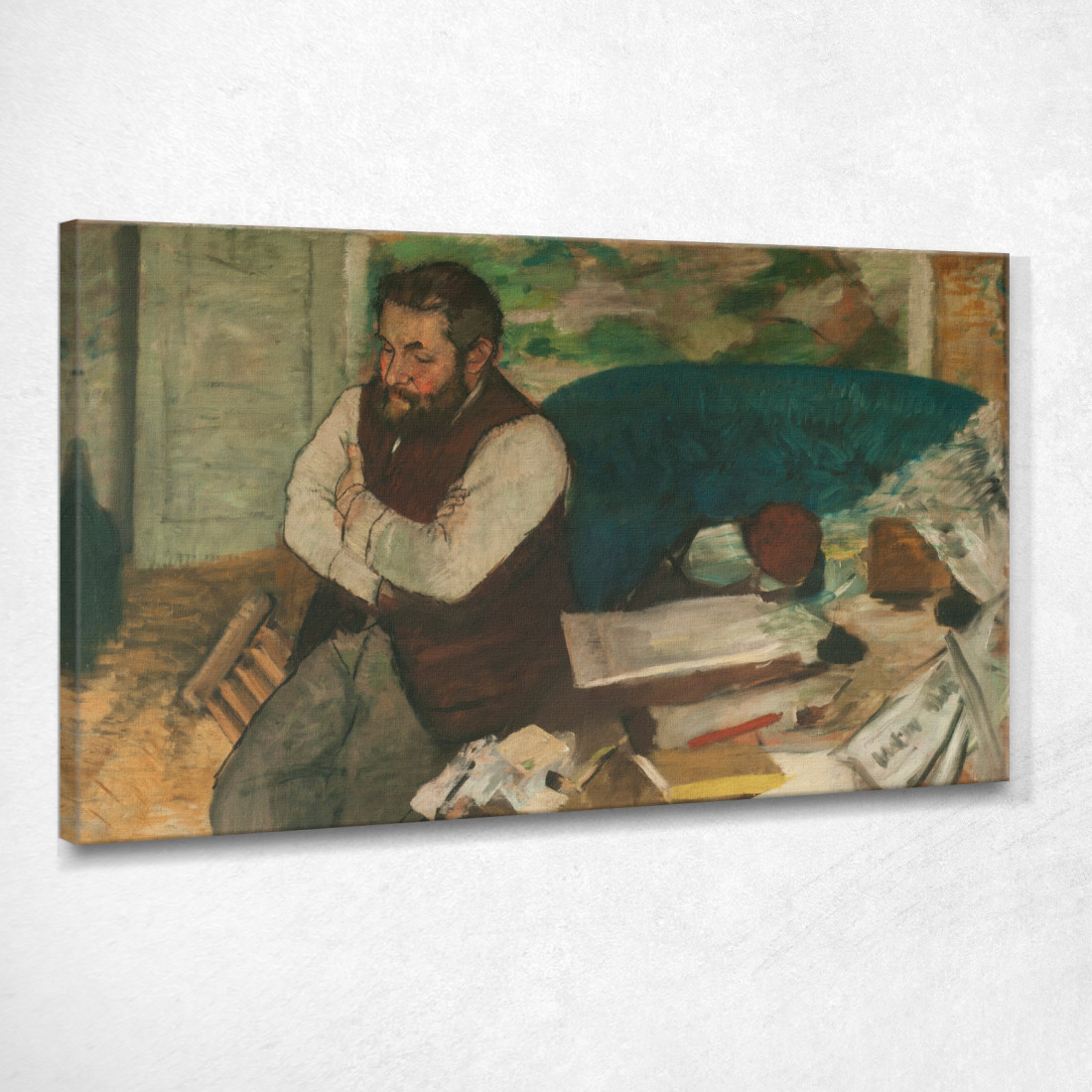 Ritratto Di Diego Martelli Edgar Degas edg239 quadro stampato su tela