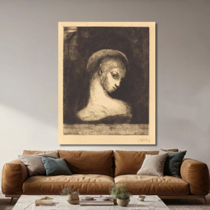 Perversità Perversa Odilon Redon ord55 quadro stampato su tela