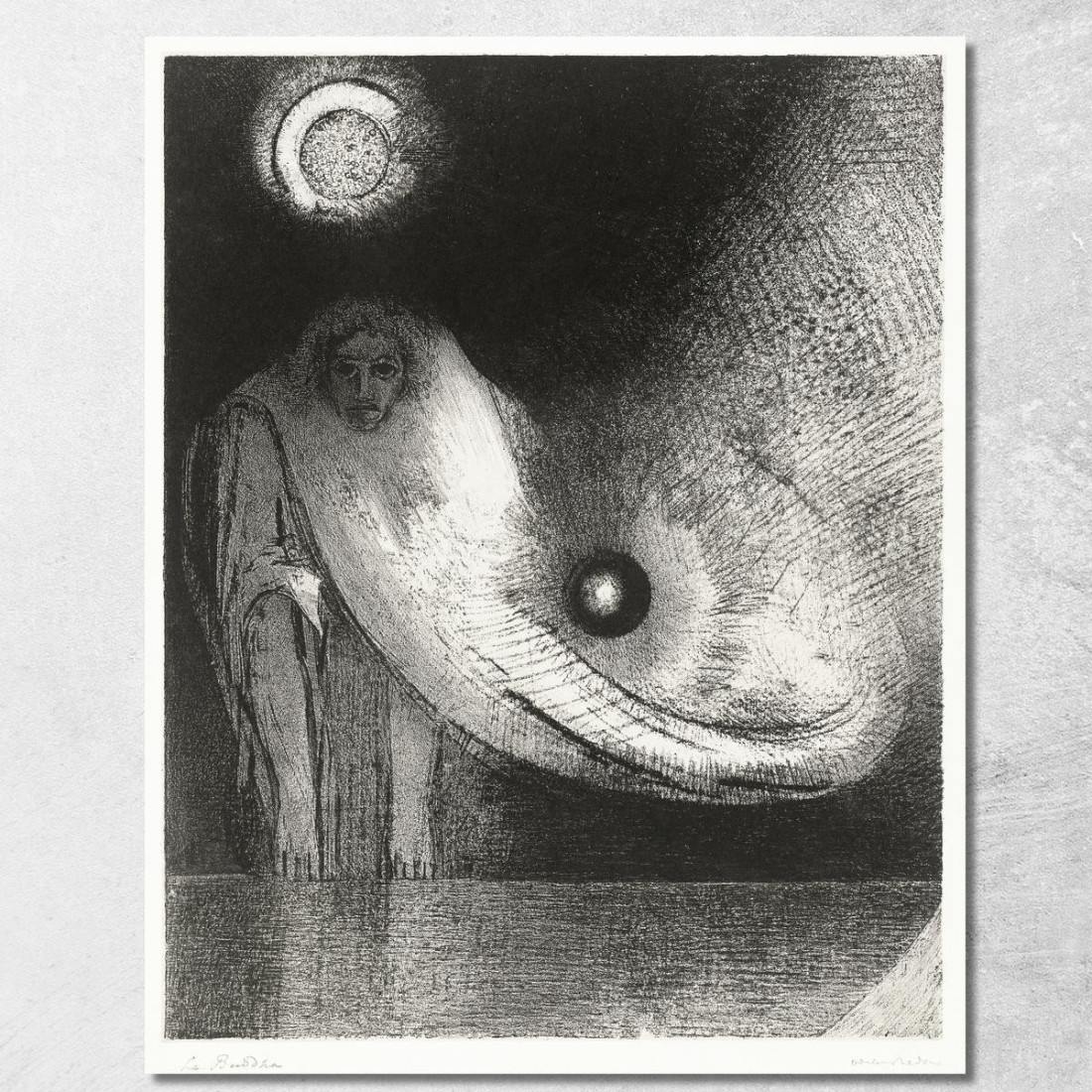 Il Buddha Odilon Redon ord69 quadro stampato su tela