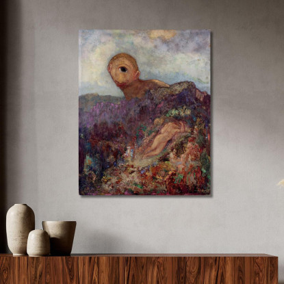 Il Ciclope Odilon Redon ord71 quadro stampato su tela