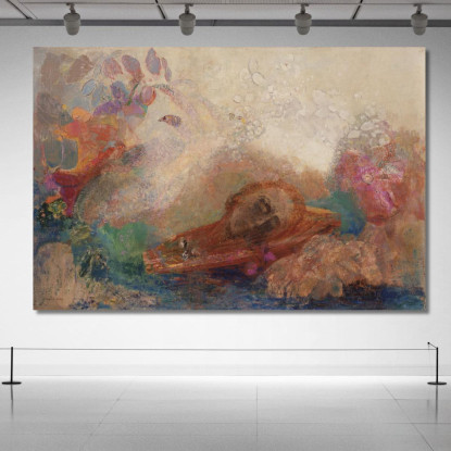 La Morte Di Orfeo Odilon Redon ord72 quadro stampato su tela