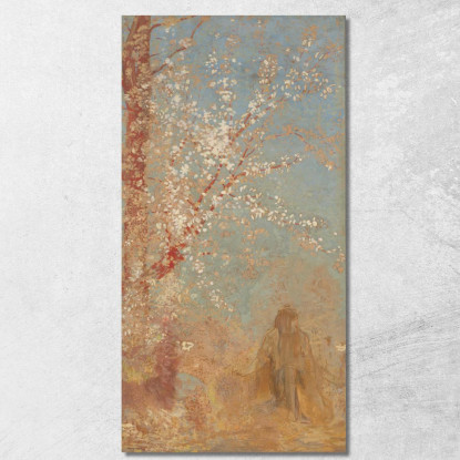 L'Albero Rosso Odilon Redon ord76 quadro stampato su tela