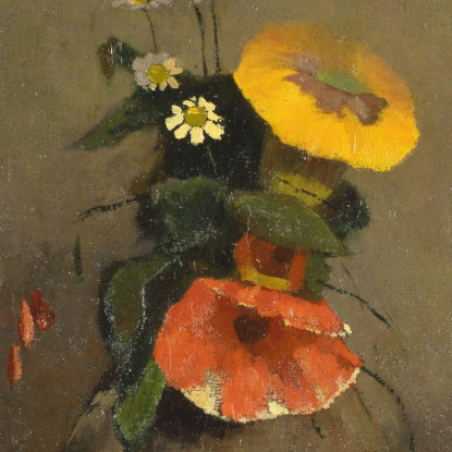 Vaso Di Fiori 3 Odilon Redon ord87 quadro stampato su tela