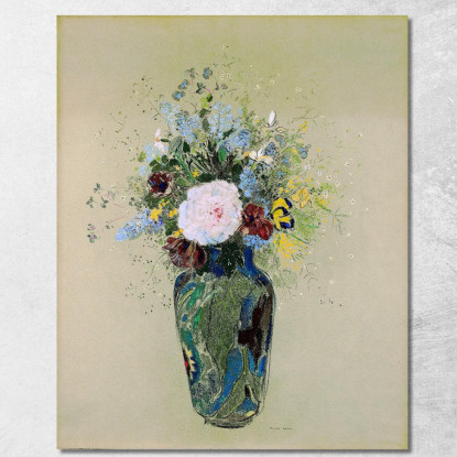 Vaso Di Fiori 4 Odilon Redon ord88 quadro stampato su tela