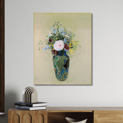 Vaso Di Fiori 4 Odilon Redon ord88 quadro stampato su tela