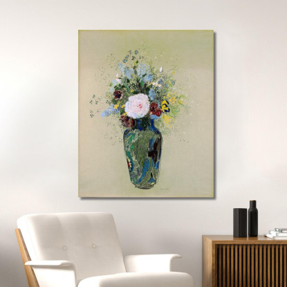 Vaso Di Fiori 4 Odilon Redon ord88 quadro stampato su tela