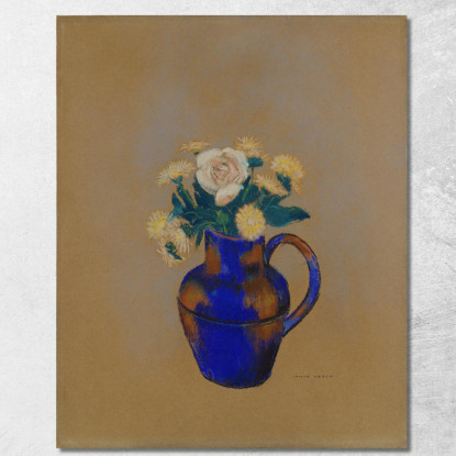 Vaso Di Fiori Odilon Redon ord89 quadro stampato su tela