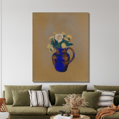 Vaso Di Fiori Odilon Redon ord89 quadro stampato su tela