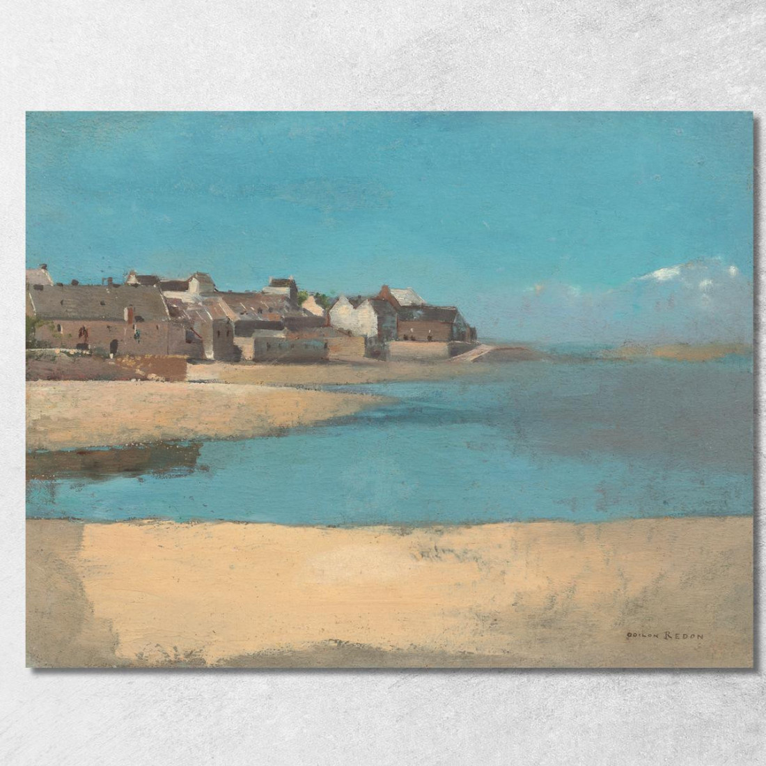 Villaggio Sul Mare In Bretagna Odilon Redon ord90 quadro stampato su tela
