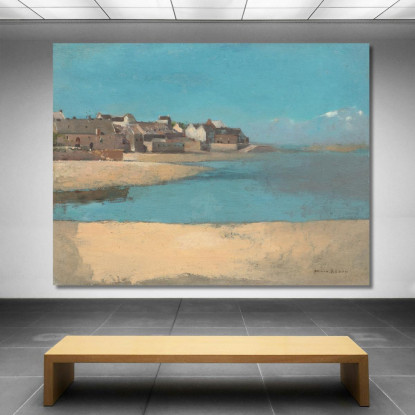 Villaggio Sul Mare In Bretagna Odilon Redon ord90 quadro stampato su tela
