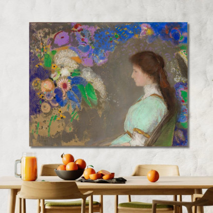 Violetta Heymann Odilon Redon ord91 quadro stampato su tela