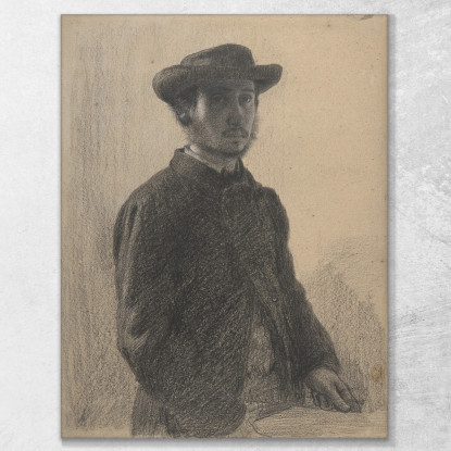 Autoritratto 4 Edgar Degas edg244 quadro stampato su tela