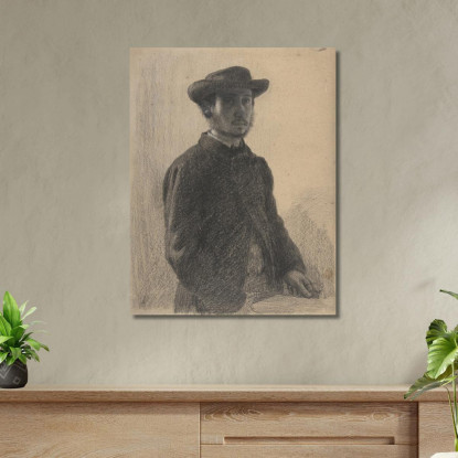 Autoritratto 4 Edgar Degas edg244 quadro stampato su tela