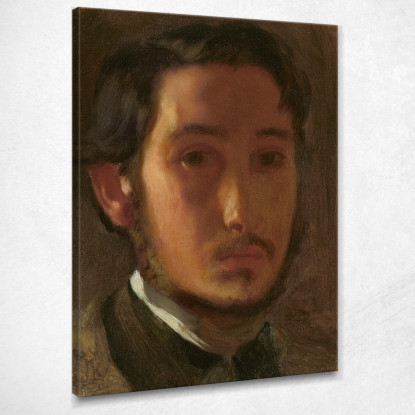 Autoritratto Con Colletto Bianco Edgar Degas edg245 quadro stampato su tela