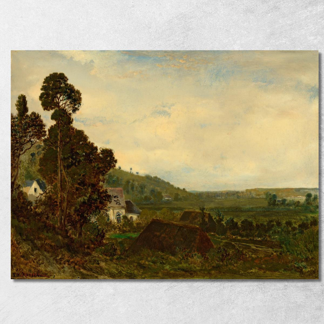 Una Vecchia Cappella In Una Valle Théodore Rousseau trs7 quadro stampato su tela