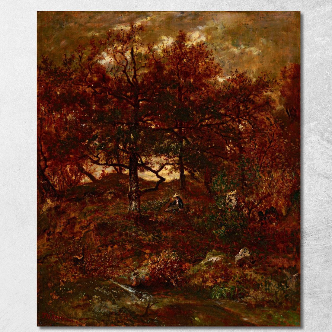 Autunno A St. Jean De Paris Foresta Di Fontainebleau Théodore Rousseau trs8 quadro stampato su tela