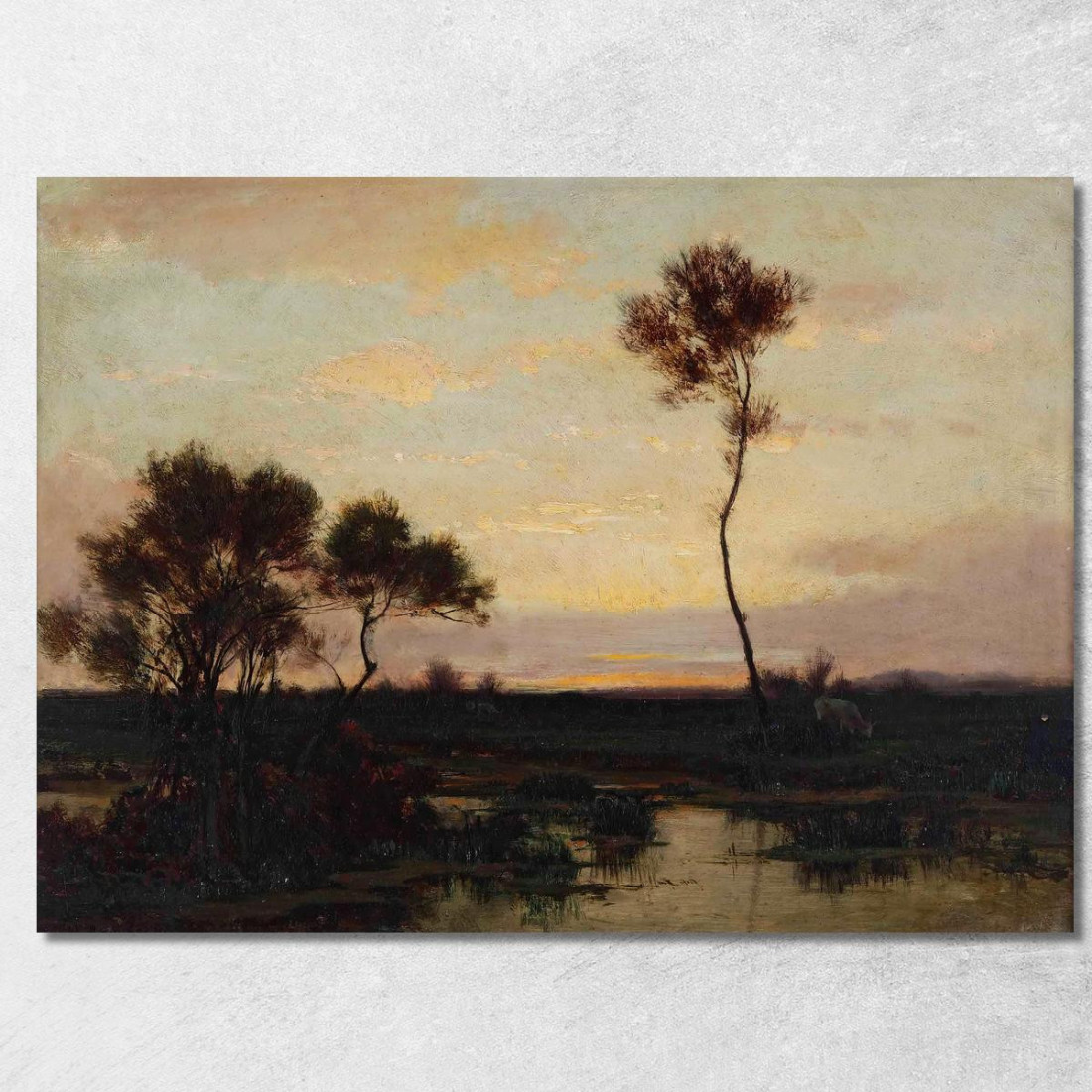 Paesaggio Del Lago Théodore Rousseau trs15 quadro stampato su tela