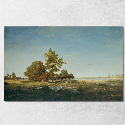 Paesaggio Con Un Gruppo Di Alberi Théodore Rousseau trs17 quadro stampato su tela