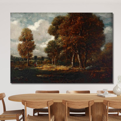Paesaggio Con Figure Théodore Rousseau trs19 quadro stampato su tela