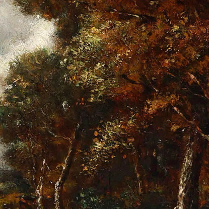 Paesaggio Con Figure Théodore Rousseau trs19 quadro stampato su tela
