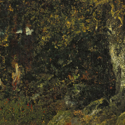 La Quercia Rocciosa Théodore Rousseau trs24 quadro stampato su tela