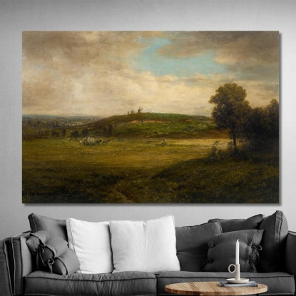 I Mulini Di La Butte Montmartre Théodore Rousseau trs25 quadro stampato su tela