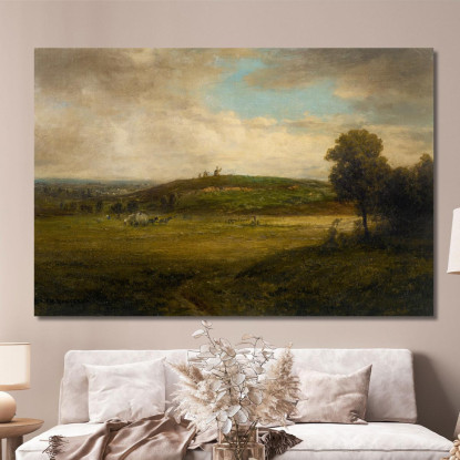 I Mulini Di La Butte Montmartre Théodore Rousseau trs25 quadro stampato su tela