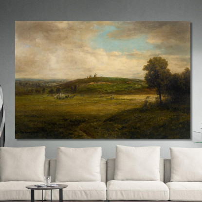I Mulini Di La Butte Montmartre Théodore Rousseau trs25 quadro stampato su tela