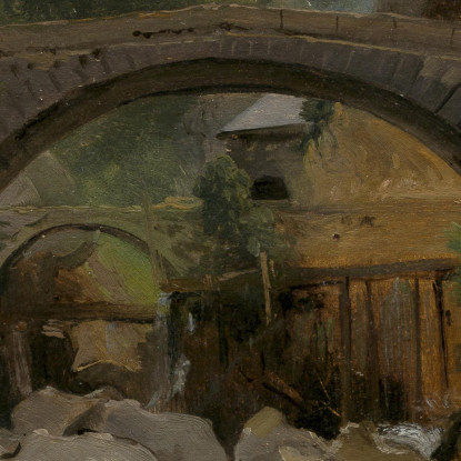 Ruscello Di Montagna In Alvernia Théodore Rousseau trs27 quadro stampato su tela