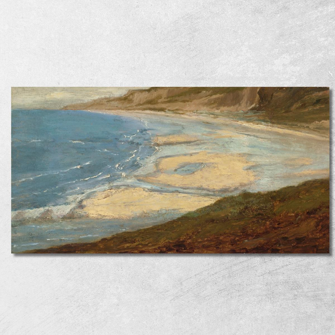 Spiaggia Vicino A Mont-Saint-Michel Théodore Rousseau trs30 quadro stampato su tela