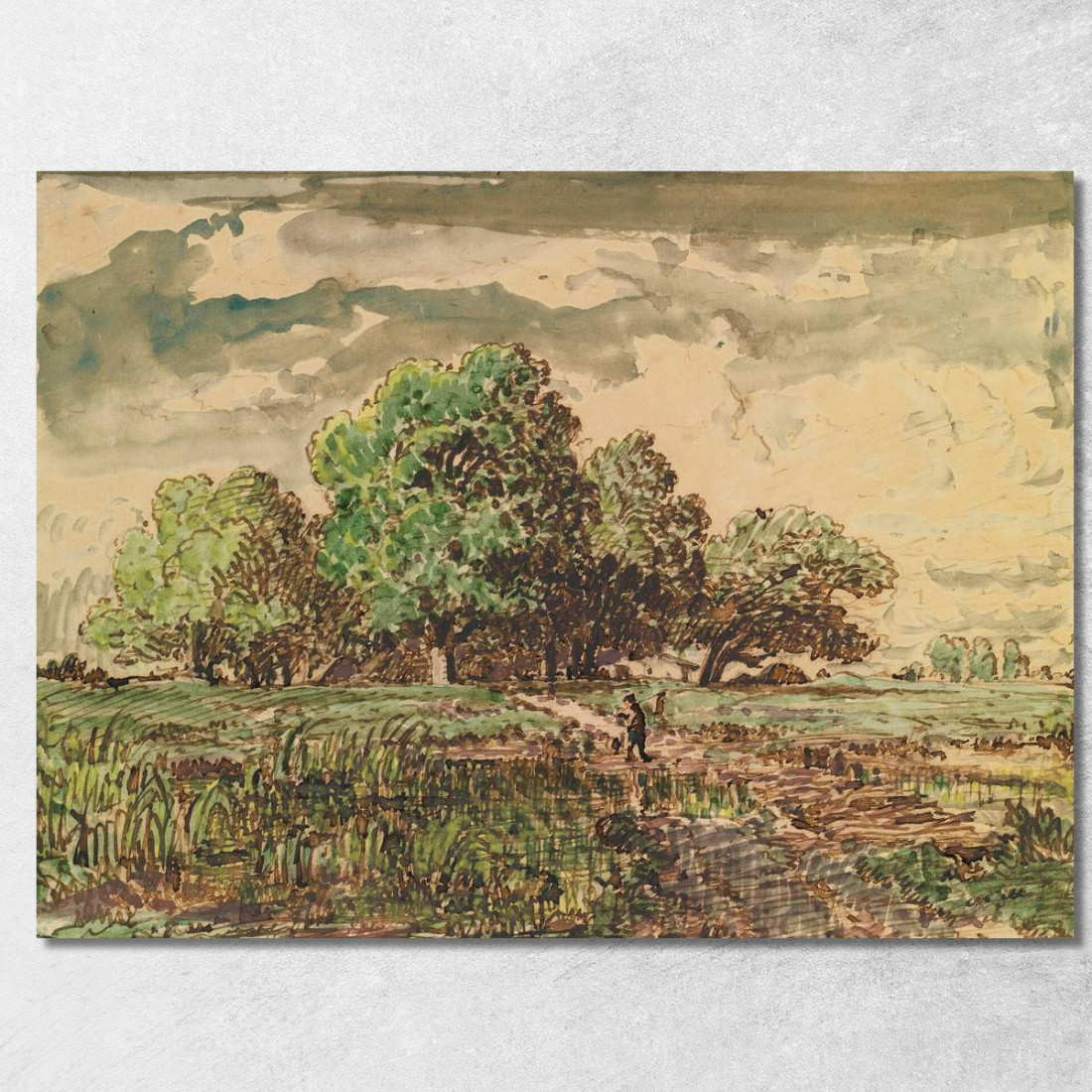 Ritorno Dai Campi Théodore Rousseau trs31 quadro stampato su tela