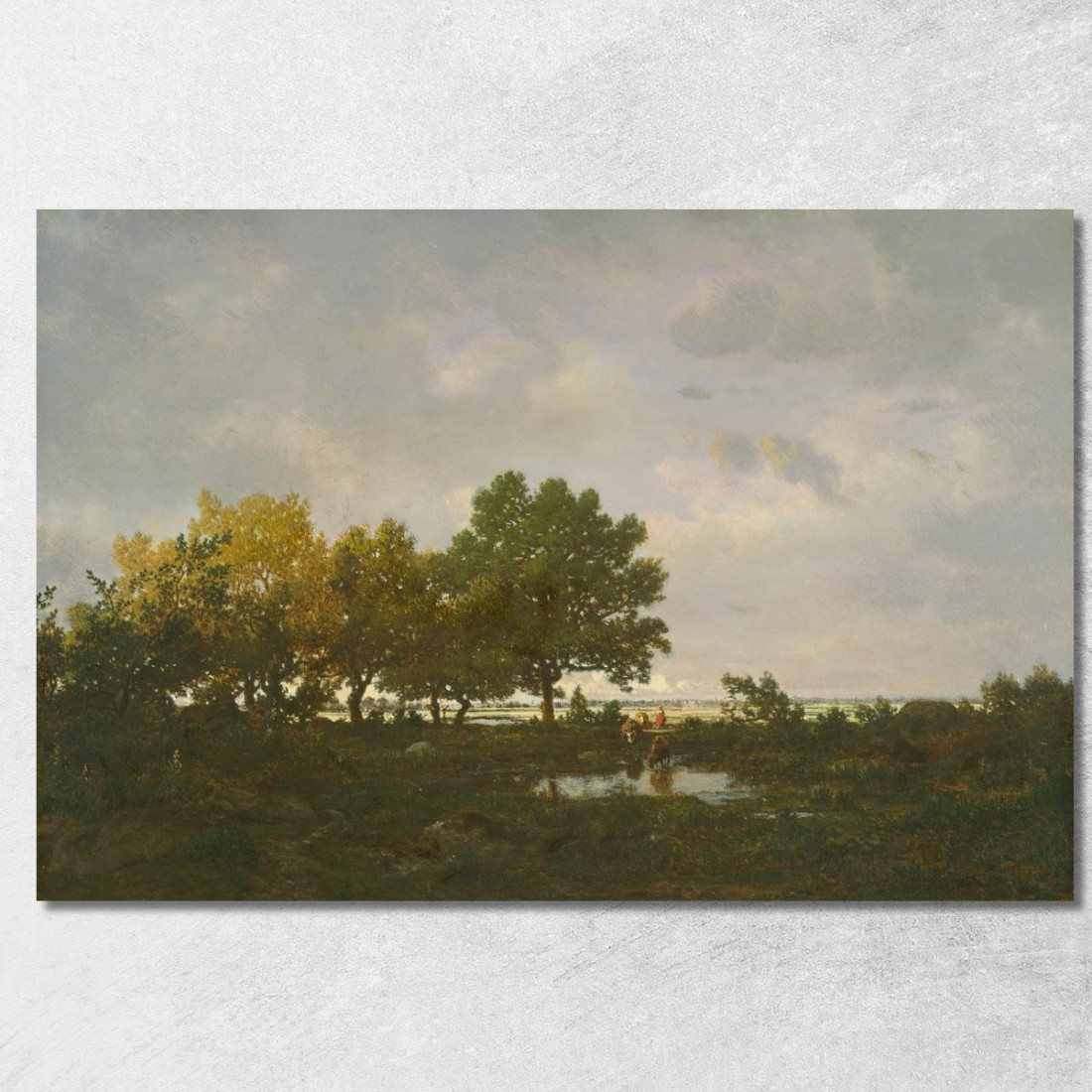 Lo Stagno La Mare Théodore Rousseau trs41 quadro stampato su tela