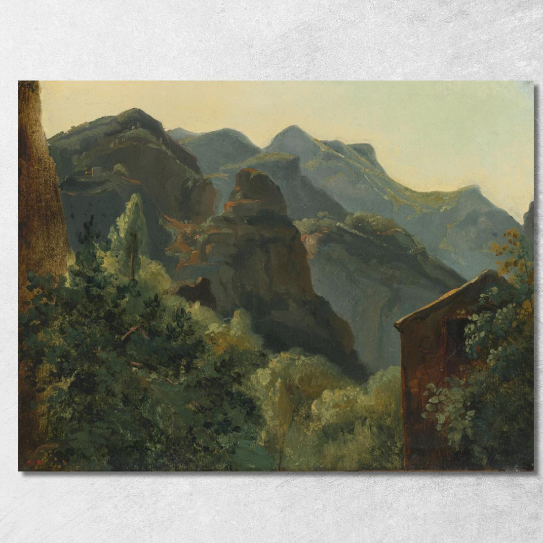Versante Della Valle Di Saint-Vincent Auvergne Théodore Rousseau trs47 quadro stampato su tela