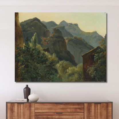 Versante Della Valle Di Saint-Vincent Auvergne Théodore Rousseau trs47 quadro stampato su tela