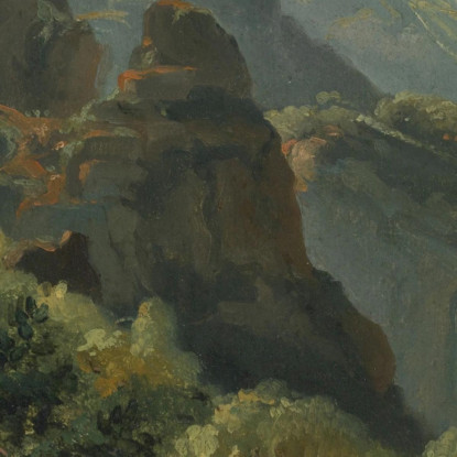 Versante Della Valle Di Saint-Vincent Auvergne Théodore Rousseau trs47 quadro stampato su tela
