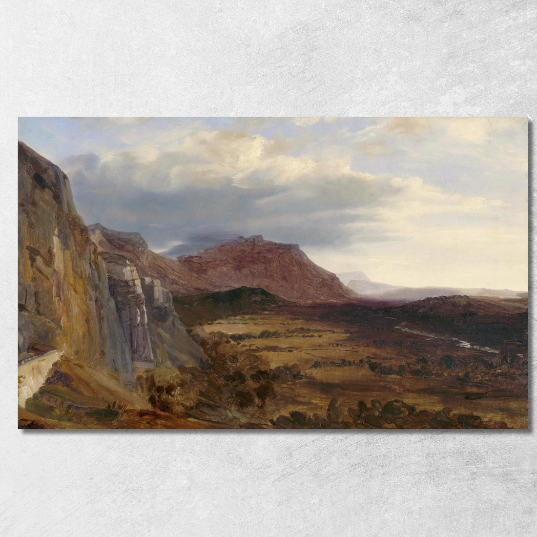 Vista Di Saleve Vicino A Ginevra Théodore Rousseau trs48 quadro stampato su tela