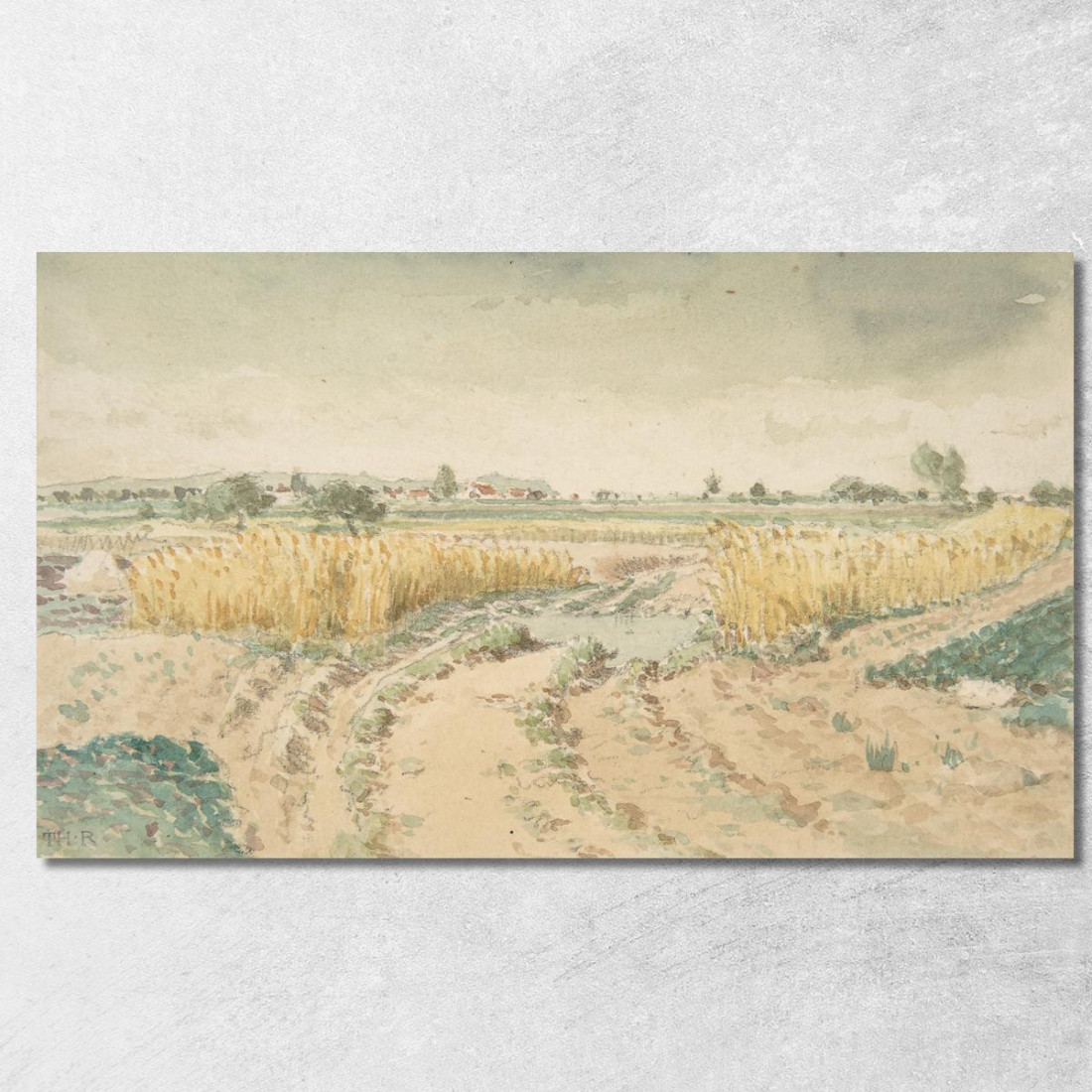 Campi Di Grano Théodore Rousseau trs52 quadro stampato su tela