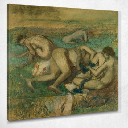 I Bagnanti Edgar Degas edg258 quadro stampato su tela