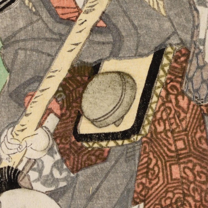 Giocatori Di Kabuki Utagawa Kuniyoshi ukn17 quadro stampato su tela