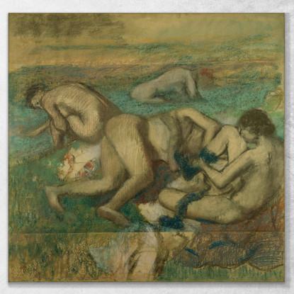 I Bagnanti Edgar Degas edg258 quadro stampato su tela