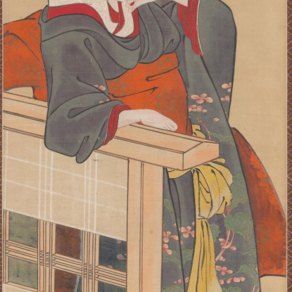 Dama Di Compagnia Al Castello Di Edo Utagawa Kuniyoshi ukn20 quadro stampato su tela