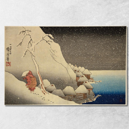 Nichiren Sulle Montagne Di Tsukahara Utagawa Kuniyoshi ukn26 quadro stampato su tela