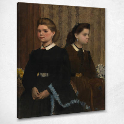 Le Sorelle Bellelli (Giovanna E Giuliana Bellelli) Edgar Degas edg260 quadro stampato su tela